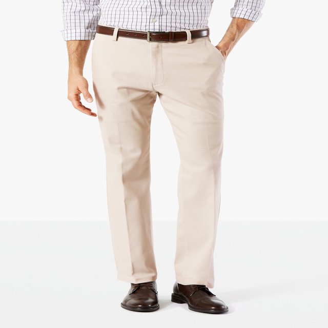 CHOK Coupe Droite pour Hommes Kaki Facile avec Extensible