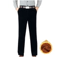 thumbnail image 2 of Dagugfen Work Pants for Men Button Business Casual Slim Fitting Thermal Officewear Pants Fall Clothes, 2 of 6