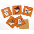 thumbnail image 2 of Inkdotpot Ensemble de 6 sous-Verres Faciles à Nettoyer 4 Pouces Carrés, Réutilisables, Halloween, 2 of 8