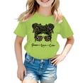 thumbnail image 1 of TZEWGL Tops For Child Graphic Printing Round Neck Short Sleeve Clothing For Infnants size 11-12T, 1 of 5
