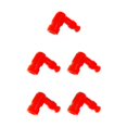 thumbnail image 2 of Decodeary Casquette Polyvalente en Caoutchouc Durable pour Moto pour Accessoire Rouge 5Set, 2 of 6