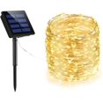 thumbnail image 1 of Solar String Lights 200 LED Solar Fairy Lights 72 feet 8 Modes Copper Wire Lights Starry String Lights Indoor Outdoor, 1 of 7