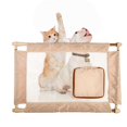 thumbnail image 1 of Porta Gate Travel Collapsible & Adjustable Folding Pet Cat Dog Gate, Khaki - One Size, 1 of 1