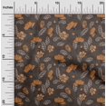thumbnail image 2 of oneOone Tissu Cambric Coton Marron Floral Rétro Matériel de Robe Tissu Imprimé Tissu au Mètre 42 Pouces de Large, 2 of 5