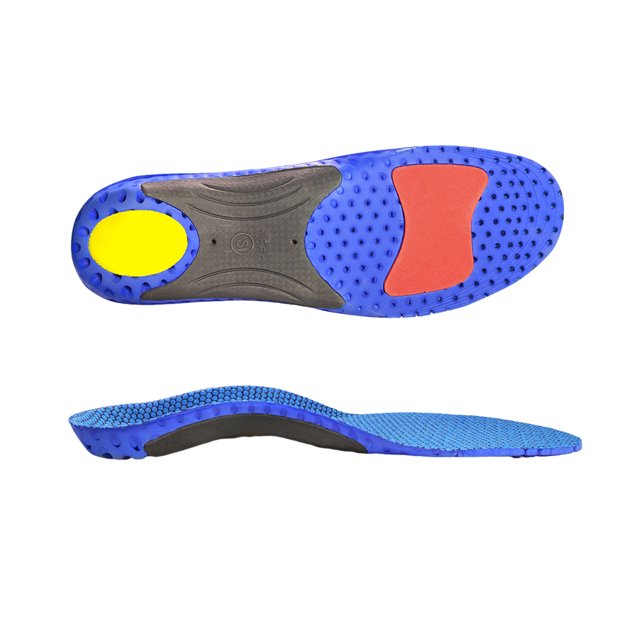 Wweixi Semelles Intérieures Répondre à la Douleur et l'Inconfort des Pieds Multifonctions Respirant Bleu M 1Set
