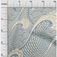 thumbnail image 2 of oneOone Polyester Spandex Dusty Blue Fabric Japanese Sewing Craft Projects Fabric Prints By Yard 56 Inch Wide, 2 of 4