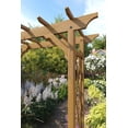 thumbnail image 4 of Vita 55"L x 21"W x 88"H Heartwood Cedar Arbor, Golden Brown, VA68897, 4 of 5
