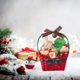 thumbnail image 4 of Chmadoxn Christmas Decorations, Christmas Sweethearts Basket Gift Gift Basket Gift Box Candy Box Snowflake Crisp Christmas Packaging Box Biscuits Box Suitable For Festivals Holiday Basket, 4 of 5