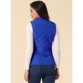 thumbnail image 4 of INSPIRE CHIC Gilet Léger Matelassé à Col Montant pour Femme avec Fermeture Éclair, 4 of 6