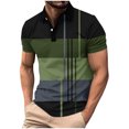 thumbnail image 2 of Weiqiqre T-Shirts Chemises pour Hommes T-Shirt à Manches Courtes à Blocs de Couleur Col Rond Chandail Décontracté Basique Chemises, 2 of 4
