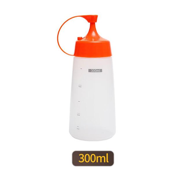 Agiferg Scale Squeezing Bottle Squeezing Plastic Bottle Dressing kitchen Oil Pot