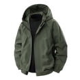 thumbnail image 1 of Veste de Travail Imperméable à Capuche à Manches Longues pour Homme avec Multiples Poches pour Activités de Plein Air, 1 of 8