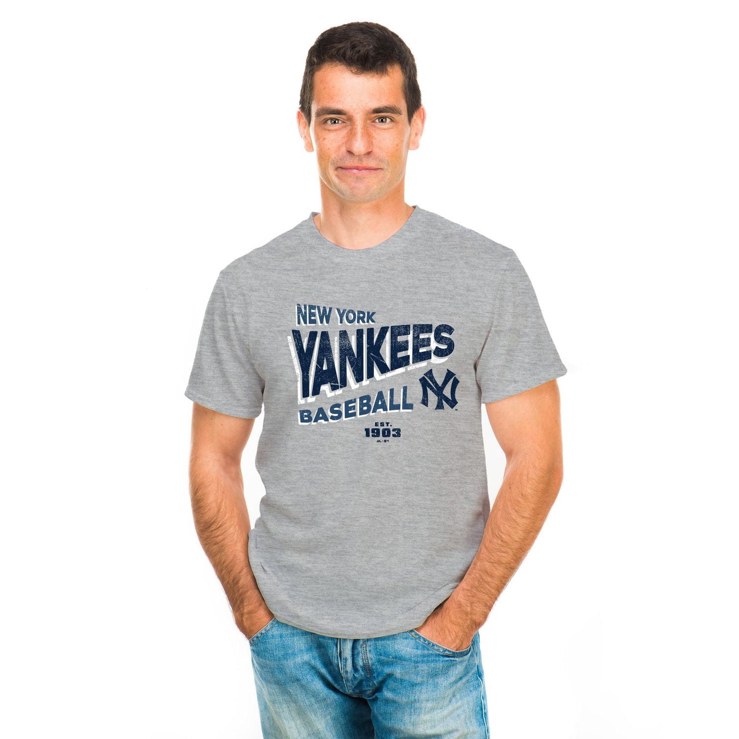 T-shirt à manches courtes Game Night MLB New York Yankees pour hommes *Exclusivité en ligne