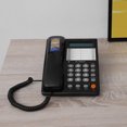 thumbnail image 4 of Landline Phone, Corded Telephone, Alarm Function Adjuatble Brightness Black Hotel For Home, 4 of 8