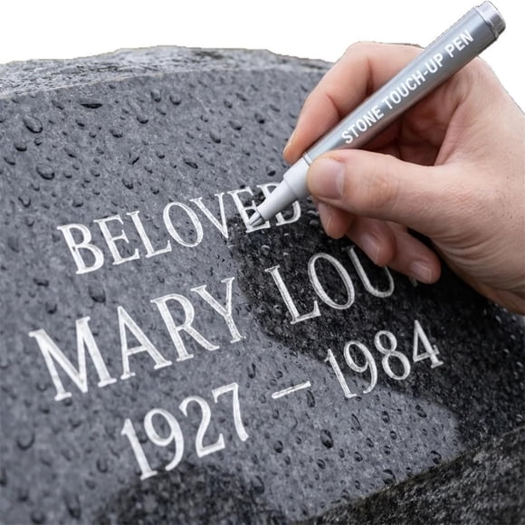 BUTASY Permanent Marker Pens, Qickly Dry Gravestone Paint Pen for Drawing Writing on Gravestones Tombstone, Fine Point Labeling Pen for Outdoor