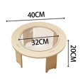 thumbnail image 3 of Space Capsule Cat Bed Activity Centre Solid Wood Stand Durable Sleeping Nest S, 3 of 8