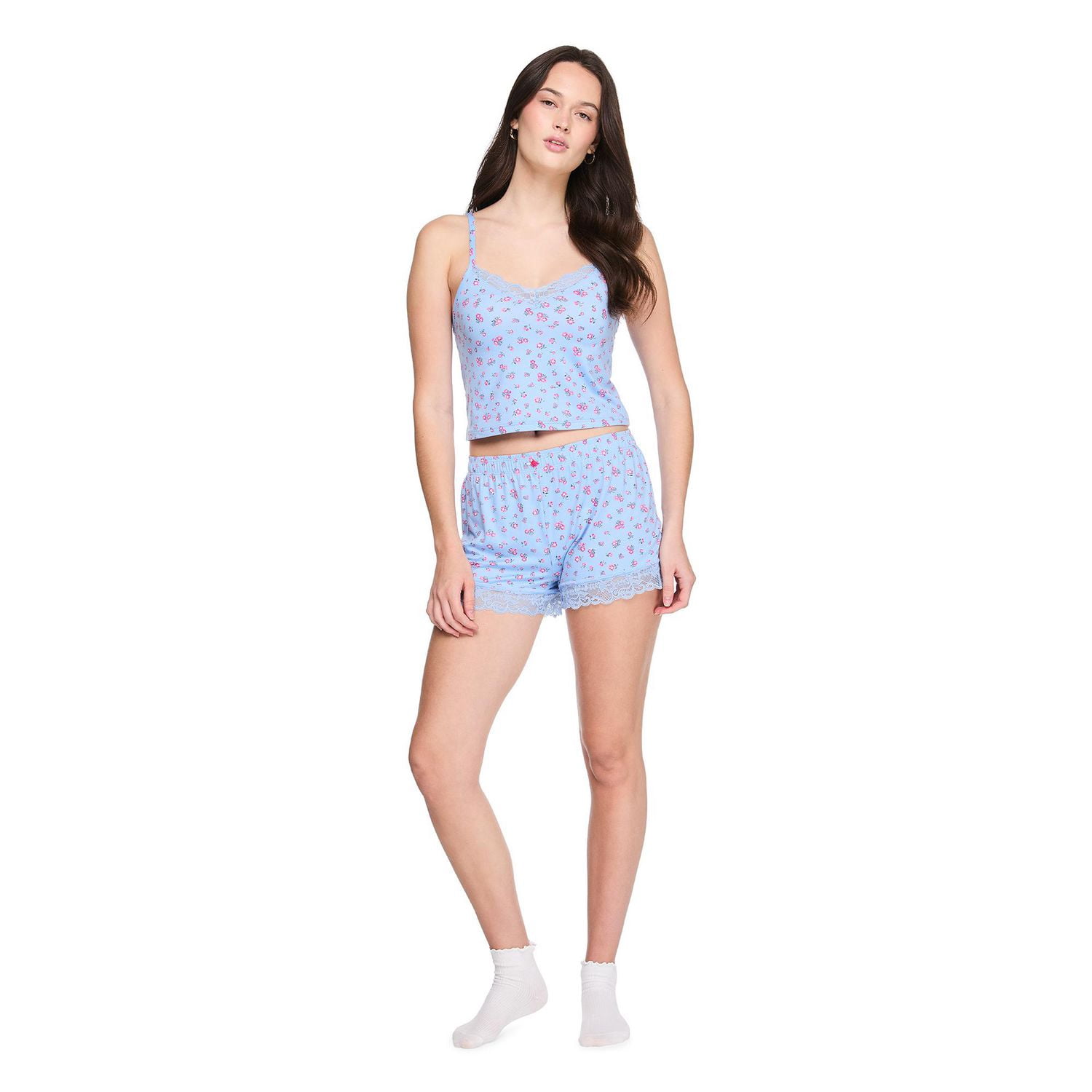 No Boundaries Women's Two Piece Pajama Set