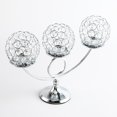 thumbnail image 3 of jifeng 3 Arm Candelabras Crystal Candle Holder Candlesticks Home Table Centerpieces, 3 of 8