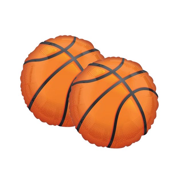 Ensemble de 2 Ballons de Fête en Feuille Jumbo de Basketball 28 Pouces