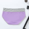 thumbnail image 4 of RKSTN 4Pc Womens Boxer Briefs High Waist Full Coverage Briefs Soft Breathable Postpartum Panties Patchwork Color Stretch Underpants, 4 of 9