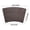 Black, variant on fheaev Hotel Restaurant Placemats Leather Dining Placemats Fan-shaped Western-style Placemats European-style Heat Table Mats Leather Patterned Placemats