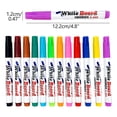 thumbnail image 3 of Qiopertar 8/12 Pack Water-Based Whiteboard Pen, Erasable Markers with Black Red Green Blue, Dry Erase Pens for Office, 3 of 7
