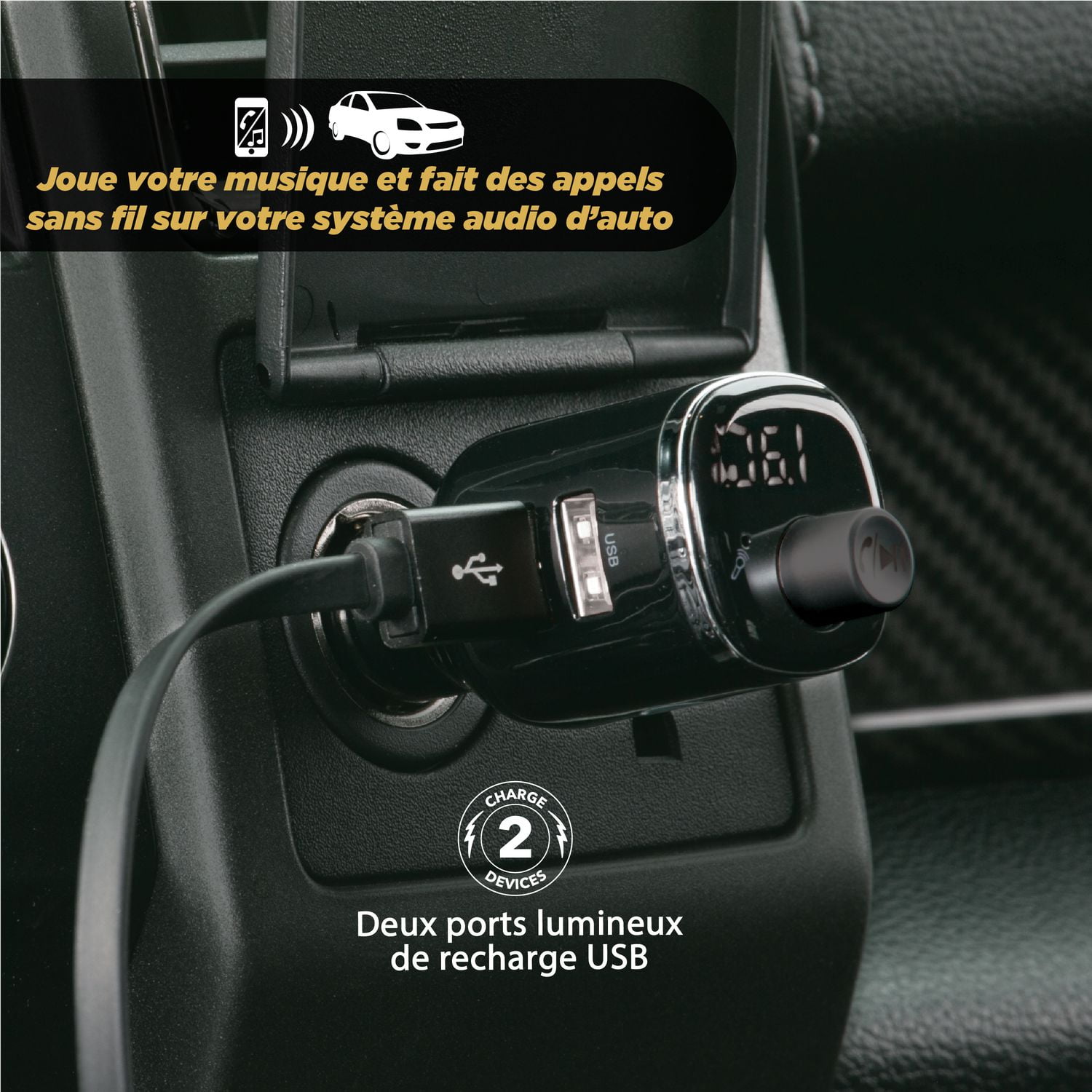 Scosche BTFM4-SP Btfreq Hands-Free Car Kit with Bluetooth FM Transmitter