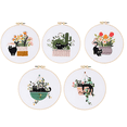 thumbnail image 1 of 5 Sets Embroidery Kit for Beginners Adults , Hand Embroidery Kit Embroidery Kit for Beginners, 1 of 10