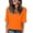 Orange, variante sur JDQJBZ T-Shirt à Manches Courtes pour Femmes Haut d'Été, T-Shirts Mode pour Femmes Décontractés à Col en V Ample Mignon T-Shirt à Manches 1/2 Haut pour Dames