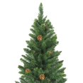 thumbnail image 2 of vidaXL Artificial Pre-lit Christmas Tree with Pine Cones Green 210 cm, 2 of 5