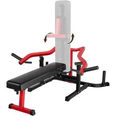 Appareil de Pressage de Poitrine pour Gym à Domicile, Appareil de Pressage de Banc de 450 Lb avec Bras Convergents Indépendants, Banc à Inclinaison Plate Réglable à 30°