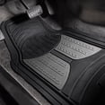 thumbnail image 2 of FH Group Universal Fit Two-tone Car Floor Mats Heavy Duty Rubber Full Set 4Pc - F11313GRAY, 2 of 5