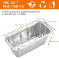 thumbnail image 3 of 20Pcs 670ml Barbecue Plate Rectangular Aluminum Foil Baking Boxes Roasting Grill Tin Tray for Kitchen Outdoor Supplies, 3 of 10