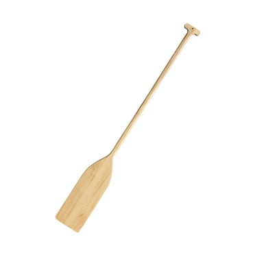 Lipstore Wood Paddle Ergonomic Grip Boat Oar for Home Office Lake House Hanging Decor Wood Color