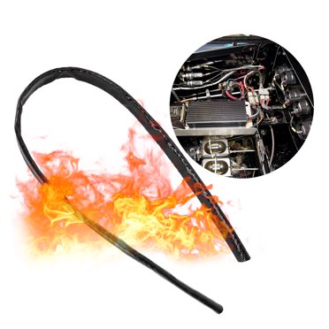 Bouclier Thermique pour Tuyau de Carburant, 3.3 Pieds, Noir