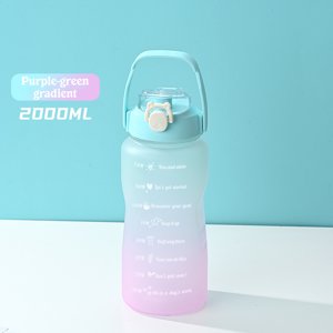 Dvkptbk Water Bottle Motivational Water Bottle with Time Marker 32oz Squeezing Ejection Opening Bpa with Leakproof Wide Mouth and Fast Water Flowing for Outdoor Sport Camping Essentials