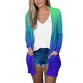 thumbnail image 2 of Pxiakgy cardigans pour Femmes Cardigan de Mode Décontracté avec Poches Manches Longues Veste Menthe P, 2 of 4