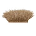 thumbnail image 2 of tredstone 1 Yard Dyed Ostrich Feather Fringe Trim Ribbon Embellishment Light coffee, 2 of 8