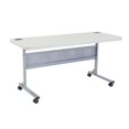 thumbnail image 1 of Pemberly Row 24x60" Plastic Flip-N-Store Training Table in Speckled Gray, 1 of 7