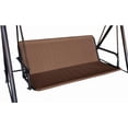 thumbnail image 1 of CUITING Housse de Siège de Balançoire de Patio J&C de Remplacement 600D Housse de Coussin de Balançoire Robuste Support de Siège de Balançoire d'Extérieur Imperméable Résistante à la Décoloration pour Balançoire 3 Places Housses de Balançoire Durables pour Cadre (63x22x, 1 of 7