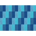 thumbnail image 1 of Ahgly Company Machine Washable Indoor Rectangle Transitional Blue Area Rugs, 5' x 8', 1 of 7