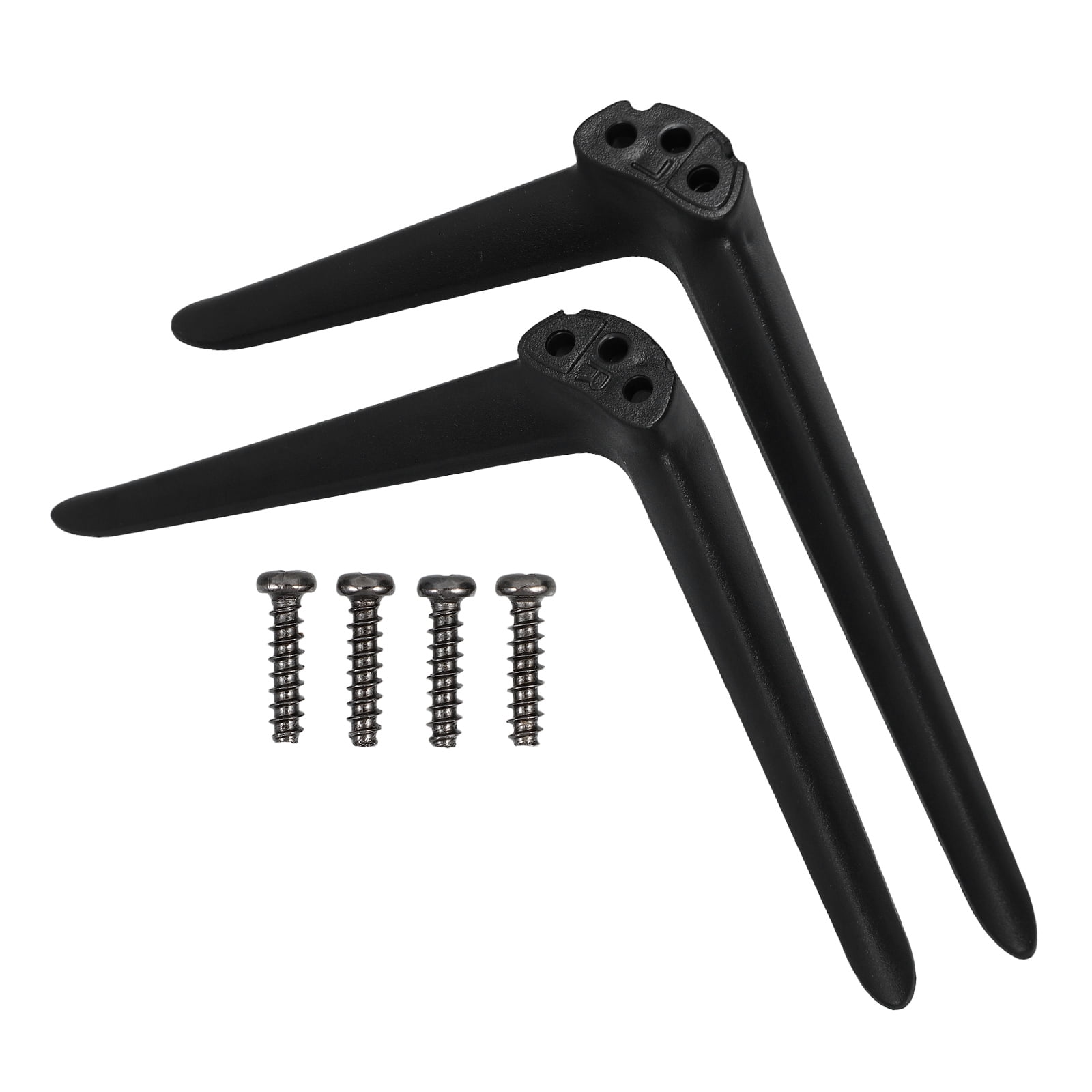LOLIPPYY Legs Replacement Insignia TV Stand Legs Black Plastic Adjustable for Home Entertainment 18.7x7x5in