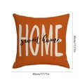 thumbnail image 3 of Yhmxh Halloween Decorations Outdoor Indoor Fall Pillow Covers Burnt Orange Pumpkin Themed Thanksgiving Print Decorative Throw Pillows Outdoor PillowCase Linen Cushion Decor For Sofa Bed, 3 of 6