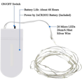 thumbnail image 2 of Led String Lights 15 Pack, 2m 20 Led Fairy Lights Battery Operated, Copper Wire Light (blue), 2 of 5