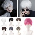 thumbnail image 2 of RYGRZJ Cosplay Perruque pour Hommes, Cheveux Courts, Perruque Cosplay Hommes Femmes Cheveux Courts Lisses Offre, 2 of 4