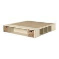 thumbnail image 2 of South Shore Avilla King Storage Platform Bed with Wicker Baskets, in Bleached Oak, 2 of 14