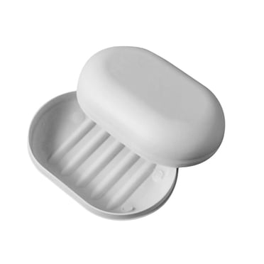 ZTTD 1 Pcs Porte-Savon Économiseur, Étui de Drainage pour Savon de Voyage Porte-Savon de Douche Étanche Boîte Étui Contenant avec Couvercle Plateau Porte-Savon pour Cuisine Salle de Bain Boîte à Savon Étanche (Bleu Pâle)