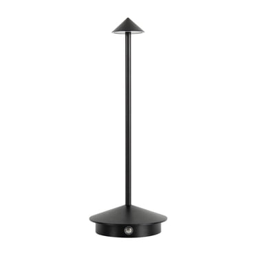 Rbaofujie Lampe de Table Sans Fil Rechargeable, Lampe de Bureau à DEL à Piles avec 3 Niveaux de Gradation, Lampe de Table Portable d'Extérieur Étanche pour Patio/restaurant/salle à Manger/maison