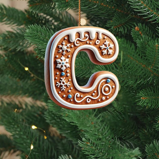 26 Ornements Alphabet pour Arbre de Noël Canne de Bonbon Lettre Initiale m Pendentif avec Motif de Baies Mini Décorations Suspendues pour Fête Bricolage Serviettes de Cuisine des Fêtes Perles Flocon de Neige en Acrylique Pâques
