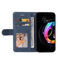 thumbnail image 5 of Étui Compatible Motorola Edge 20 Lite, Étui Portefeuille en Cuir avec Support, Vue, Fermoir Magnétique, Étui Folio à Rabat pour Téléphone - Bleu, 5 of 5